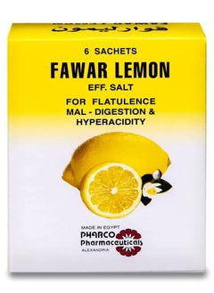 Pharco Fawar Lemon Effervescent Sachets 6 Pcs  - Image 2