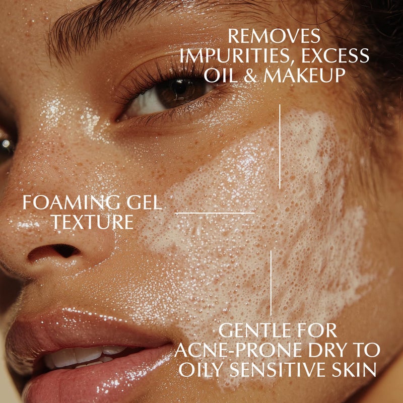 Epilynx Vegan Foaming Facial Cleanser - Makeup Remover Face Wash for Acne Prone, Dry, and Sensitive Skin - Oil-Free, Clean, and Soft Face Cleanser for Women and Men - 50ML 1.7 Fluid Ounce, Travel Size - Image 5