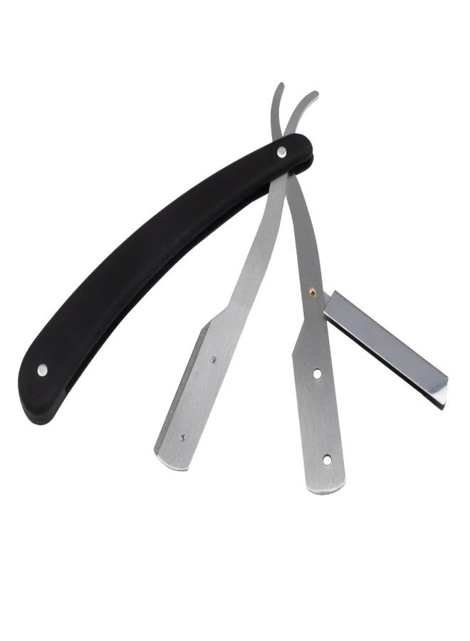 FOLELLO Professional Straight Razor for Men - Barber Ustraa | Stainless Steel Folding Razors | Straight Edge Eyebrow Razor with Comfortable Grip for Salon & Grooming Accessories - Image 1