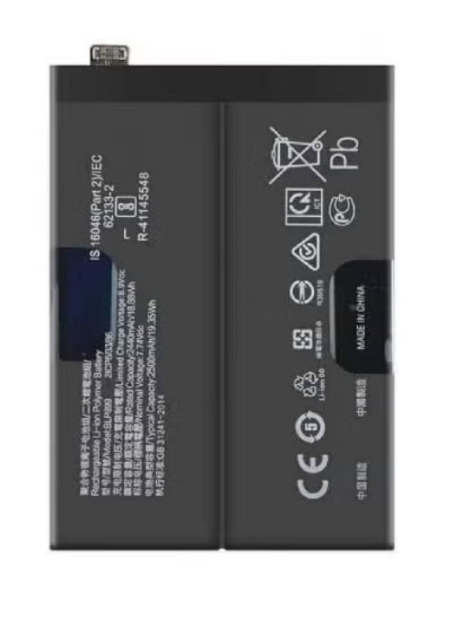 MUNTAQI Replacement Internal Battery BLP899 for OnePlus 10 Pro 5G – High-Capacity Black Li-ion Power Cell with Safe Charging Circuit, Reliable Long-Lasting Backup, and Easy Installation – Restore Battery Life & Peak Performance Instantly - Image 1