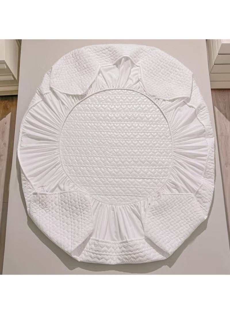 هويتك طقم غطاء سرير مقاوم للماء، مقاس 150 × 200 سم - أبيض مع غطاءين للوسائد - Image 3