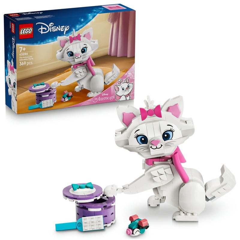 LEGO Disney The Aristocats Adorable Marie Cat Figure 43286 (Age 7+, 369 Pieces) - Image 1