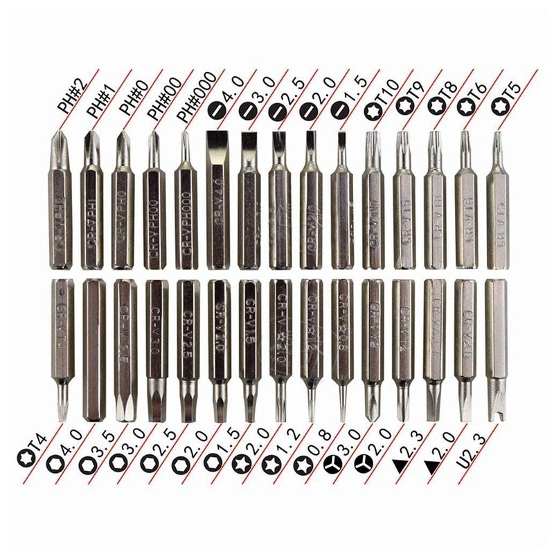 Sud Scrub 32In1 Mini Precision Screwdriver Bits Set with Magnetic Flexible Extension Rod Screwdriver Set For Mobile Laptop CameraMultipurpose Application 1 Piece Random Color  - Image 2
