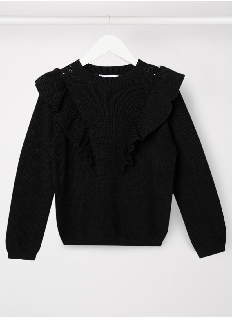 MANGO - Infant Ruffle Detailed Sweater - Image 1