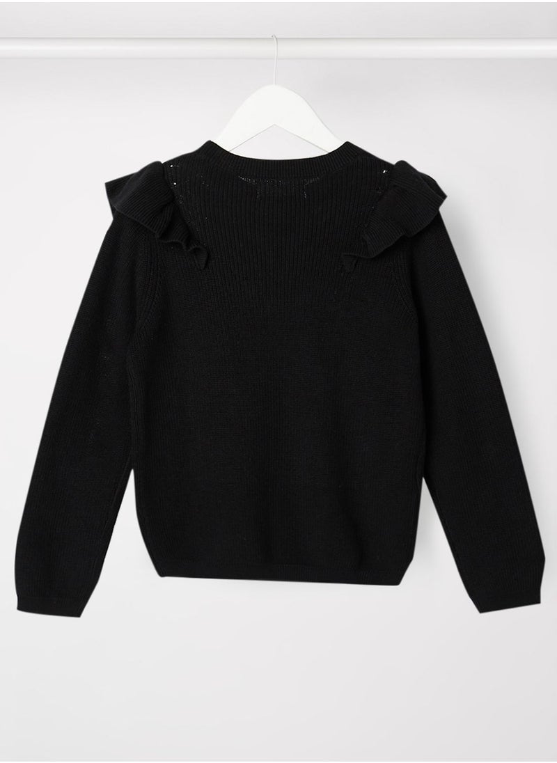 MANGO - Infant Ruffle Detailed Sweater - Image 1