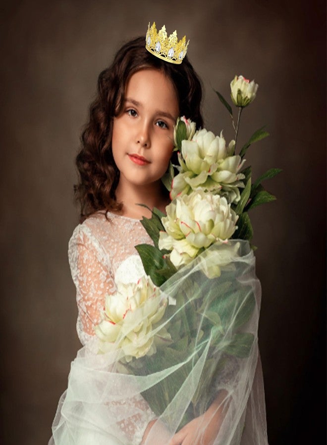 CAVETEE Crown Cake Topper，Mini Baby Crystal Princess Tiara Rhinestone Crown Cake Decoration for Wedding Birthday Party - Image 5