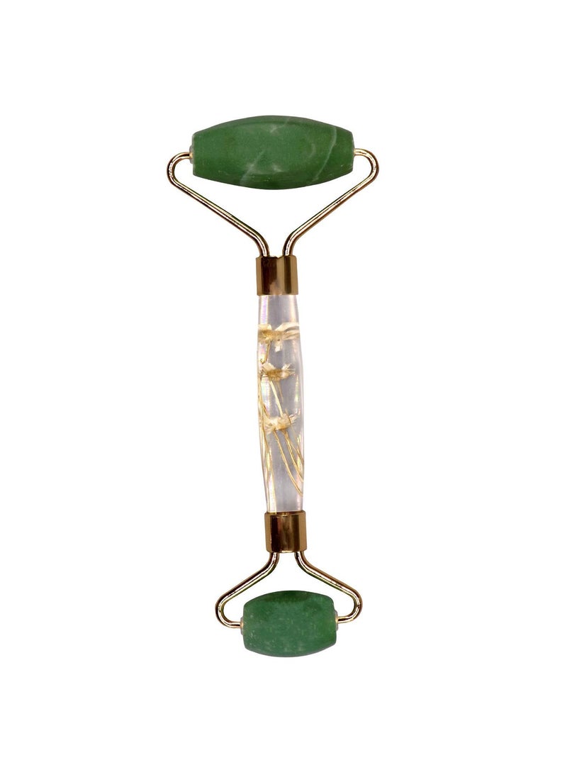 Ladista Ladista JSRLD72 Facial Massager Double Sided Face Roller Natural Jade Massage Stone Beauty Tool for Face Neck Toning Firming Serum Application 1Pc  - Image 1