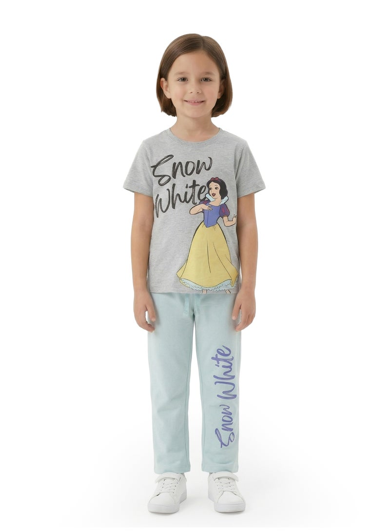 Disney Teen Girls Disney Snow White Graphic T-Shirt & Pyjama Set - Image 1