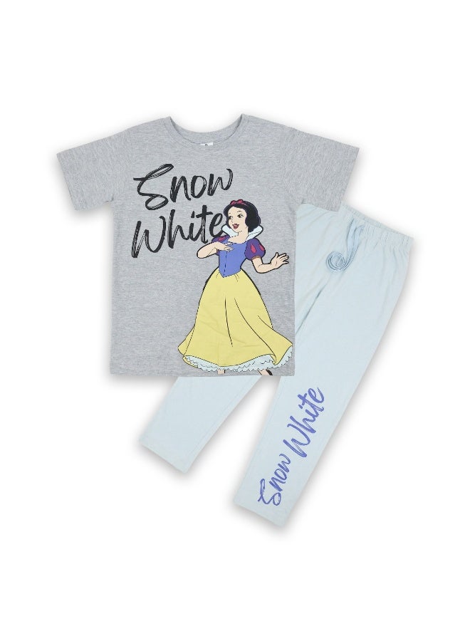 Disney Teen Girls Disney Snow White Graphic T-Shirt & Pyjama Set - Image 5