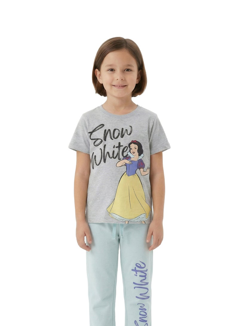 Disney Teen Girls Disney Snow White Graphic T-Shirt & Pyjama Set - Image 2