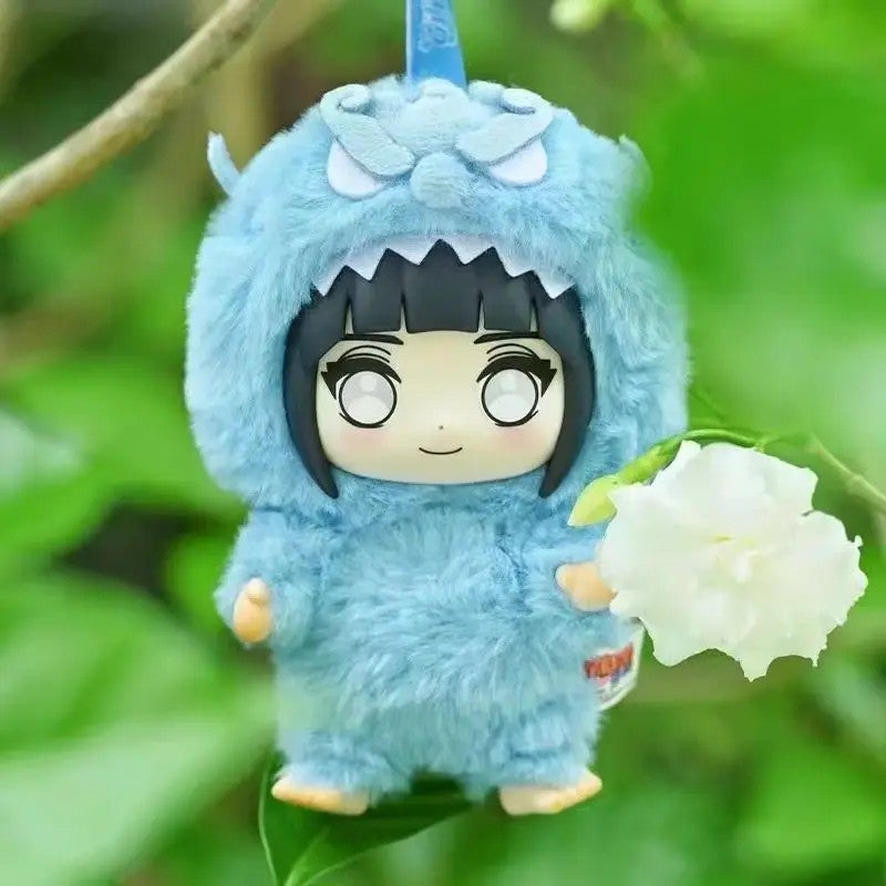 Y&D Plush Keychain Toys Naruto Shippuden Uzumaki Naruto, Uchiha Sasuke, Hyuga Hinata, Haruno Sakura Anime Plush Doll Blind Box Set – Soft Collectible Birthday Gift for Fans - Image 1