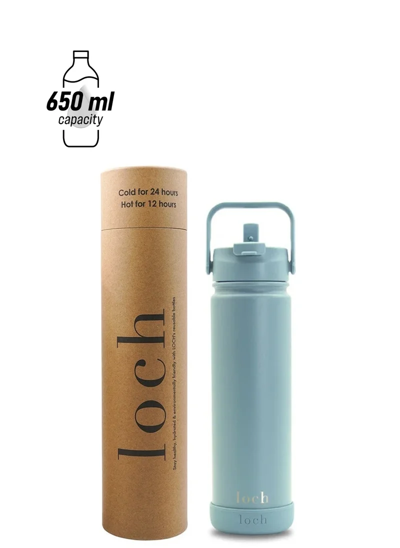 لوك 650 ml Steel Blue Monochrome Bottle