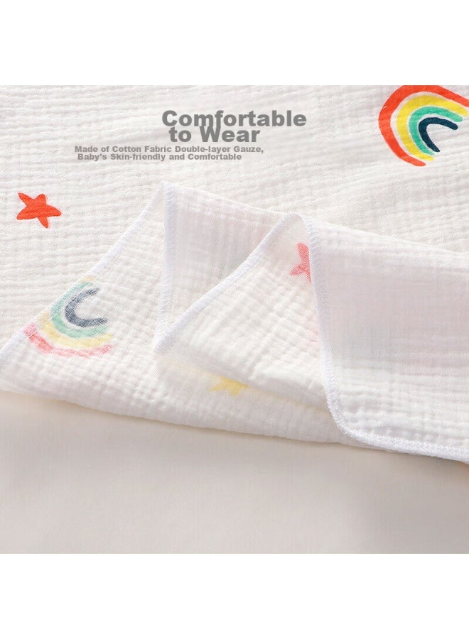 9i9 Baby Swaddle, Pure Cotton, Anti-startle, Swaddling Cloth, Gauze Blanket, Newborn Bath Towel, Baby Wrap, Prince, 110cm - Image 3