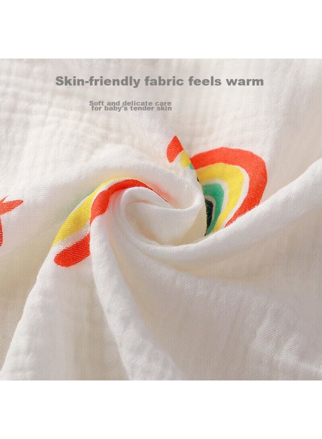9i9 Baby Swaddle, Pure Cotton, Anti-startle, Swaddling Cloth, Gauze Blanket, Newborn Bath Towel, Baby Wrap, Prince, 110cm - Image 2