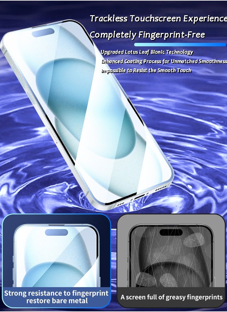 Generic - HD Screen Protector For iPhone 15 Plus with Dust Remover & One-Hand Easy Film Box - Image 1