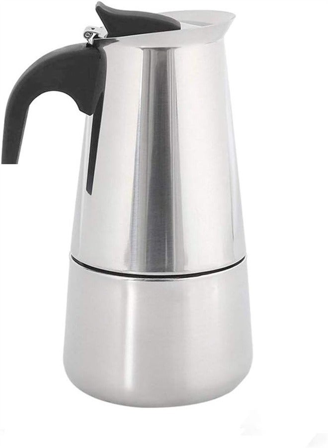 joyzzz The 300ml Portable Stainless Steel Moka Pot is Easy to Operate and Quick to Clean  - Image 1