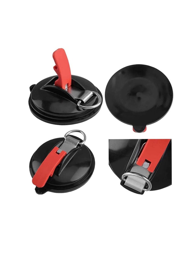 Y&D 2 Pack Multifunctional Suction Cup, Powerful Sucker Cup Securing S Hook Anchor Heavy Duty Car Tensioner for Camping Mount Tents Luggage Tarps - Image 2