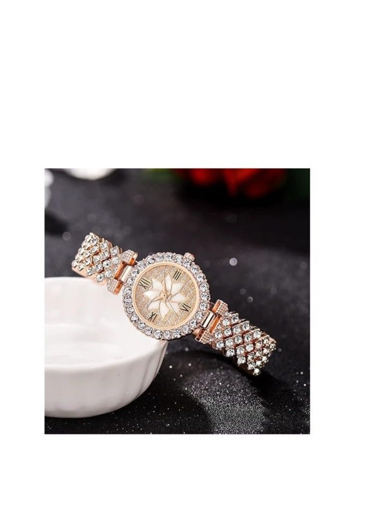 Captaintech Luxury Women Wrist Watches, Fashion Casual Quartz Watch Ladies Watch, Watch Luxury Crystal Rhinestone Diamond Wrist Watch Stainless Steel Fashion Bling Iced-Out Watch - Image 4