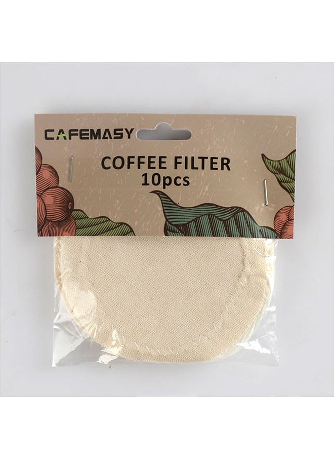 Coffee and Tea Syphon Replacement Filter Cloth 10 Pcs, Coffee Machine Cloth Filter, Coffee Maker Siphon Pot, Vacuum Pot Filters