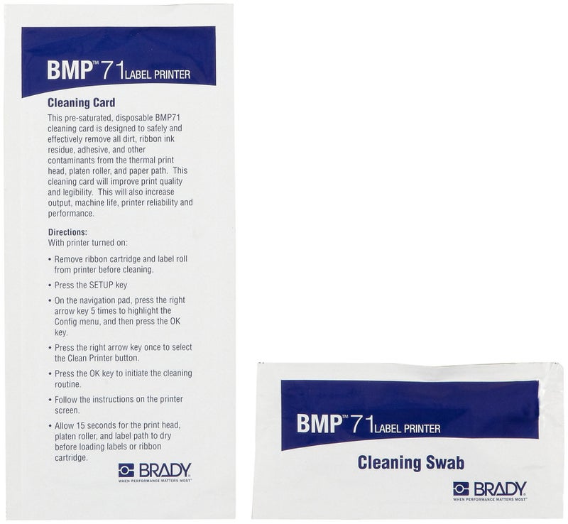Brady M71-CLEAN Cleaning Kit For BMP71 Label Printer - Image 4