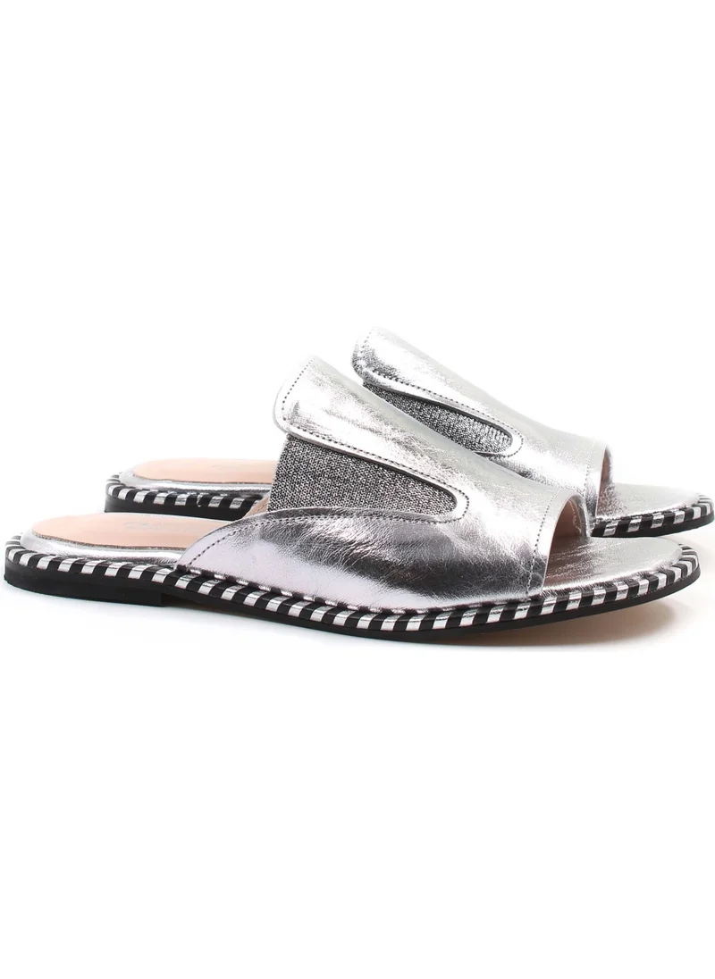فاست ستيب Leather Women's Flat Slippers 888ZA246