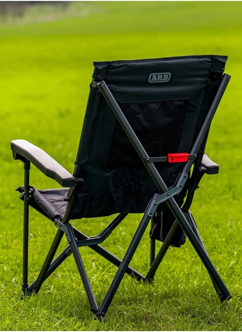 ARB Pinnacle Camp Chair - Premium Folding Camping Chair with Steel Frame, Soft Touch Armrests, Storage Pockets, and Carry Bag with Cup Holder - 10500161 - pzsku/Z985743AC3E164EEB7741Z/45/_/1731939675/3051acc2-1483-4df8-b6ec-dad20dc98d27