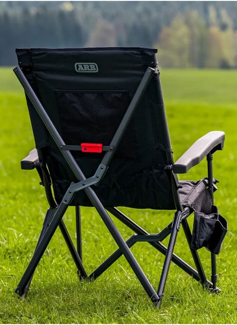 ARB Pinnacle Camp Chair - Premium Folding Camping Chair with Steel Frame, Soft Touch Armrests, Storage Pockets, and Carry Bag with Cup Holder - 10500161 - pzsku/Z985743AC3E164EEB7741Z/45/_/1731939676/586f9dce-213c-400a-b4bf-1ba4e0d71658