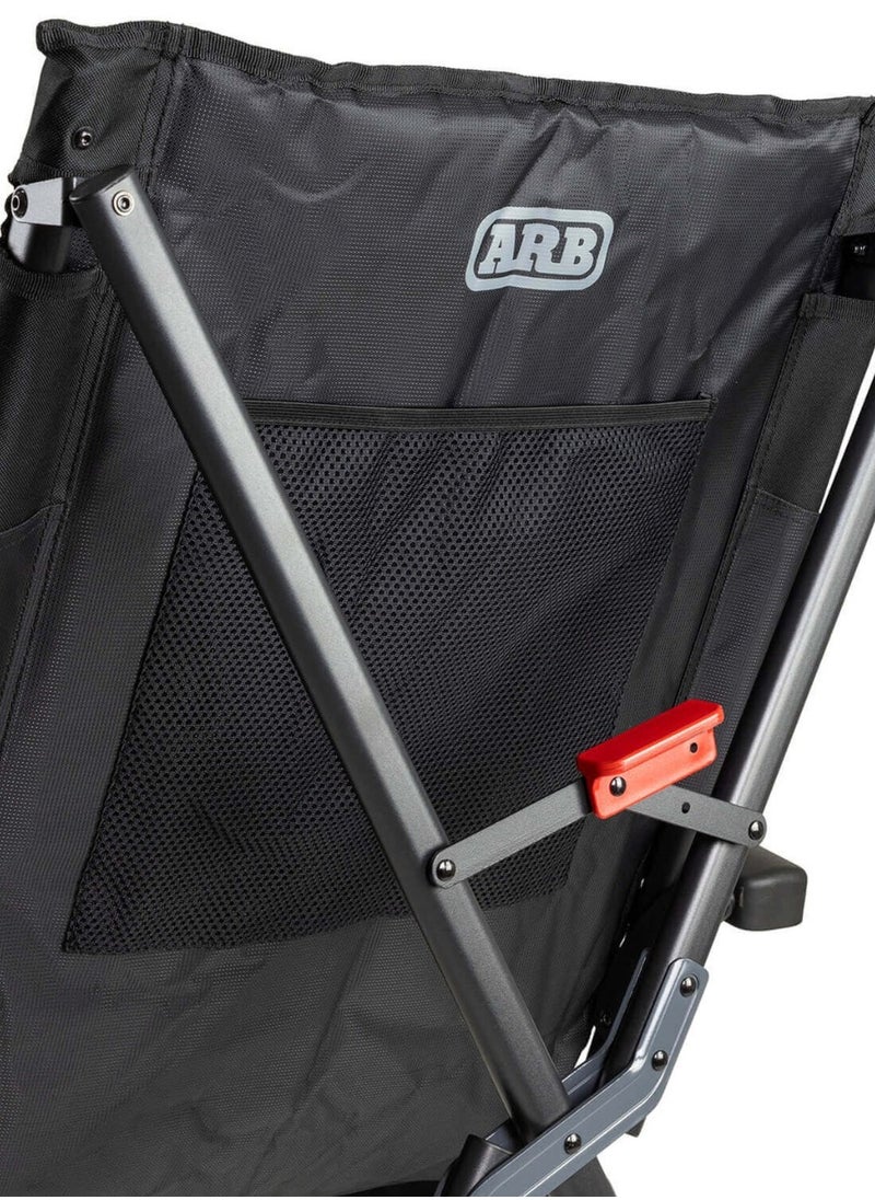 ARB Pinnacle Camp Chair - Premium Folding Camping Chair with Steel Frame, Soft Touch Armrests, Storage Pockets, and Carry Bag with Cup Holder - 10500161 - pzsku/Z985743AC3E164EEB7741Z/45/_/1731939798/d575dad4-d150-4f1b-8160-123e110b1603