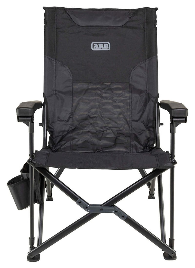 ARB Pinnacle Camp Chair - Premium Folding Camping Chair with Steel Frame, Soft Touch Armrests, Storage Pockets, and Carry Bag with Cup Holder - 10500161 - pzsku/Z985743AC3E164EEB7741Z/45/_/1731939801/206fcc39-acac-4d87-a069-a414c42b5f14