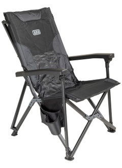 ARB Pinnacle Camp Chair - Premium Folding Camping Chair With Steel Frame, Soft Touch Armrests, Storage Pockets, And Carry Bag With Cup Holder - 10500161  - Image 1