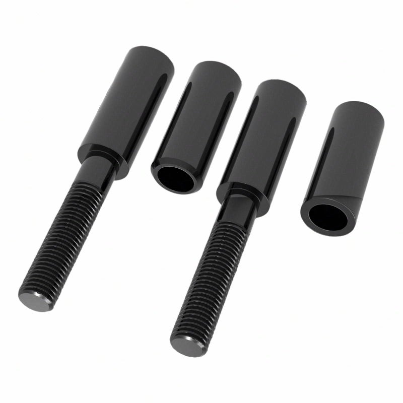 AIRCMT 2Inch Side Mirror Extension Riser Adapter Mount Extender for Harley SportsterSoftailDynaTouring 1994Replace for 9190787Black