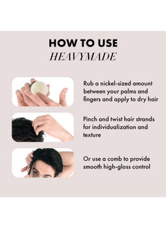 hanz de fuko Hanz de Fuko Heavymade - Premium Men’s Hair Styling Pomade - Extreme Hold, High Shine - 2 oz.  - Image 2