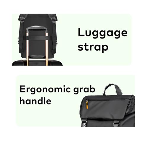 REDHORNS Oxford Fabric 15.6-Inch Laptop Backpack for Men and Women, Unisex Anti-Theft Travel Laptop Bag For Office Bag School Bag College Bag Business Bag Hiking Bag (Black) - Image 5