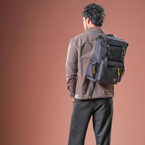 REDHORNS Oxford Fabric 15.6-Inch Laptop Backpack for Men and Women, Unisex Anti-Theft Travel Laptop Bag For Office Bag School Bag College Bag Business Bag Hiking Bag (Black) - Image 2