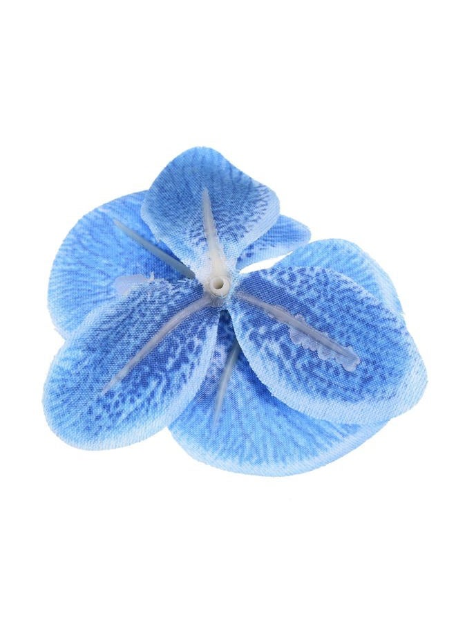 PATIKIL 2.8" Artificial Orchid Flower Heads, 40 Pack Silk Phalaenopsis Fake Butterfly Orchid Heads for Wedding Floral Bouquet Decor DIY Craft Making, Blue - Image 5