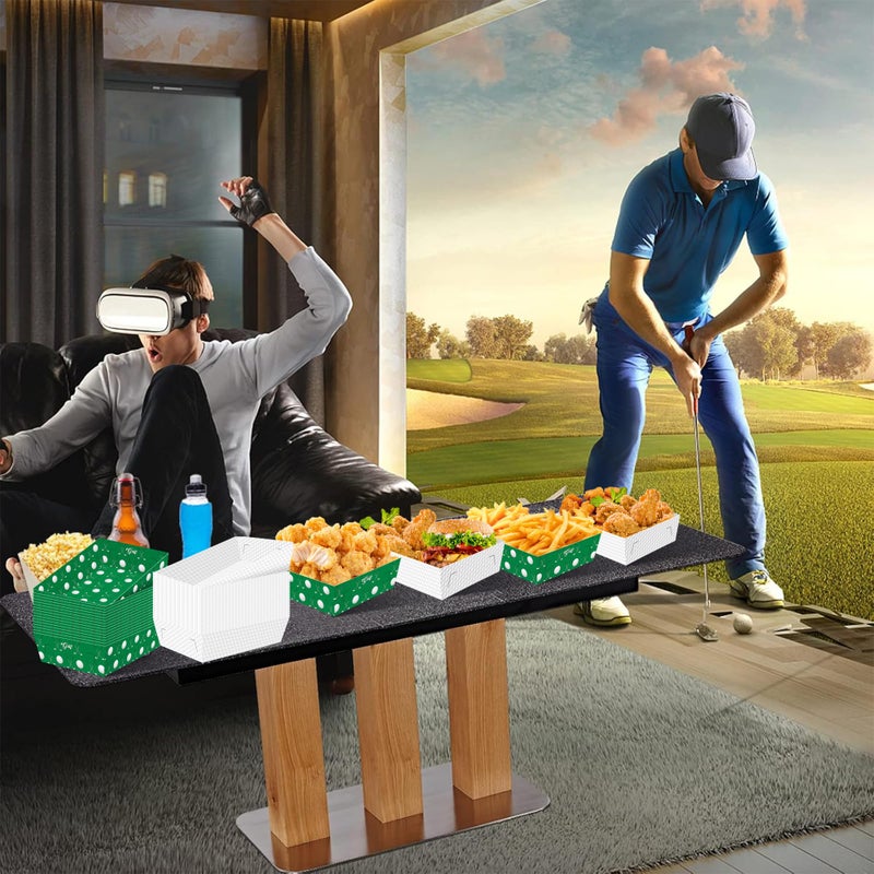 WIQEDOHA Golf Party Decorations Golf Ball Party Supplies 36 Pack Golf Party Favors Golf Plates Paper Serving Trays Nachos Food Boats Disposable Bowls for Golf Themed Party Hole in One Birthday Decorations - Image 4