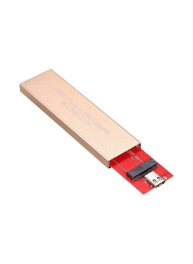 NIBEMINENT Type-C NGFF(M.2) SSD Enclosure External Hard Drive Pink  - Image 3