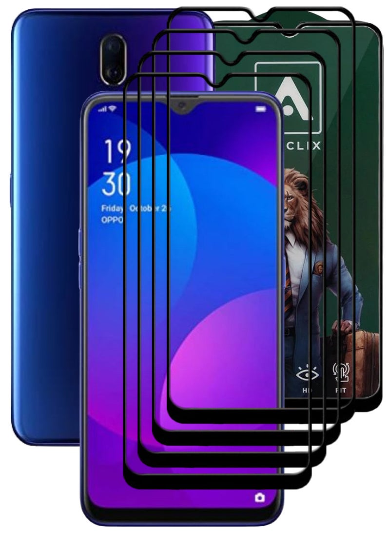 ACLIX 4 Pieces Antistatic ESD Dustproof Premium Quality High Definition Tempered Glass Screen Protector Designed For Oppo F11 - Image 1