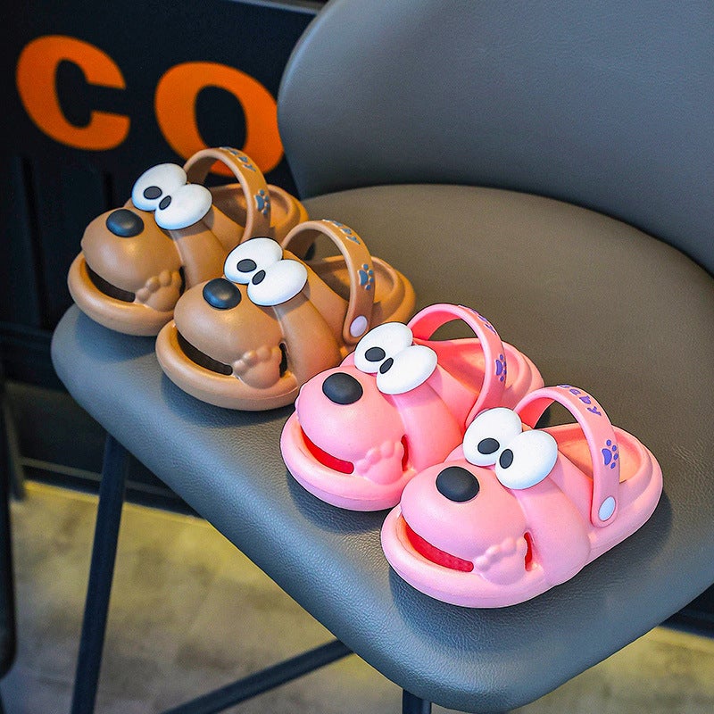 Soft-Soled Indoor And Outdoor Non-Slip Boys Rhubarb Dog Eva Hole Shoes Can Be Worn Girls Cute Sandals - Image 5