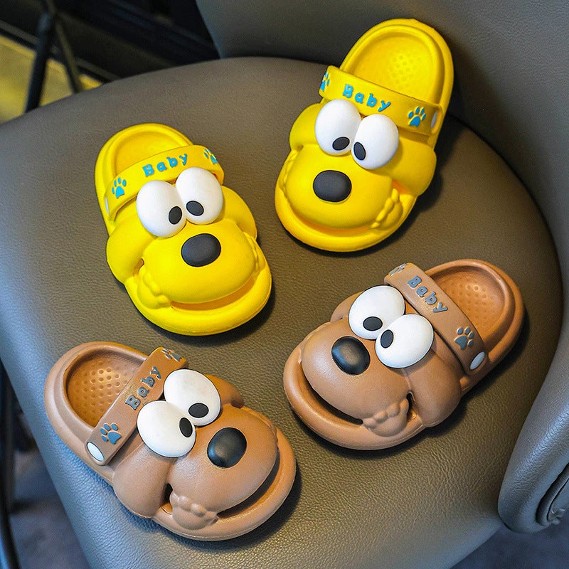 Soft-Soled Indoor And Outdoor Non-Slip Boys Rhubarb Dog Eva Hole Shoes Can Be Worn Girls Cute Sandals - Image 4
