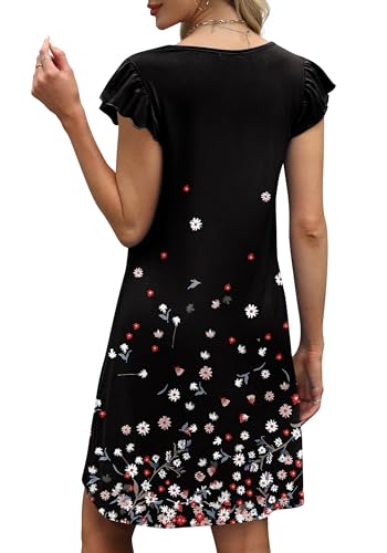 OFEEFAN Womens Spring Summer Dresses 2026 Seniors Sundresses Beach Vacation Clothes Boho Casual Elegant Classy Outfits Print 08 L - Image 5