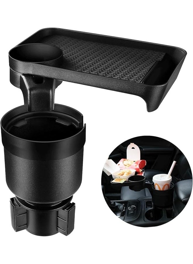 Cup Holder Tray for Car – Drink Holder Expander Compatible with Yeti, Hydro Flask, Nalgene & CamelBak Bottles (20–48 oz), Adjustable Car Cup Organizer - Image 1