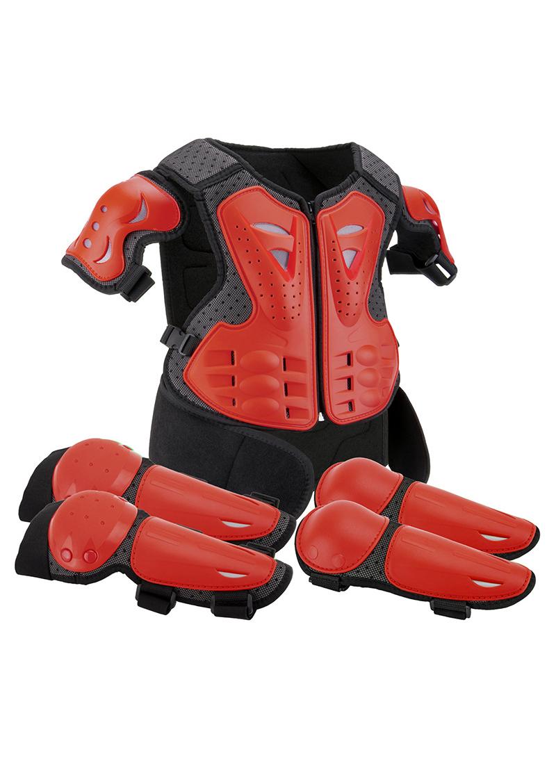 general Children's Balance Bike Armor Cycling Suit Off-Road Motorcycle Chest Armor Anti Drop Vest Set - Image 1
