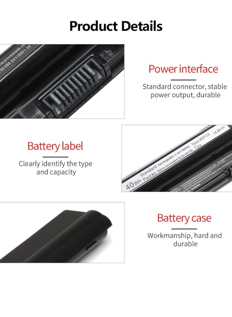 Generic M5Y1K Laptop Battery for Dell Inspiron 14 15 3451 3452 3458 3551 3552 3558 3462 3465 3467 3565 3567 5451 5452 5455 5458 5459 5551 5552 5555 5558 5559 5755 5758 Latitude 3460 3560 3470 3570  - Image 3