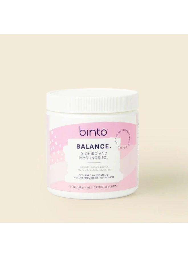 Binto Inositol Powder Mix | 60-Day Supply | 40:1 Ratio of Myo and D-Chiro Inositol | Hormone Balance and Ovulation Support | Preservative Free - Image 1