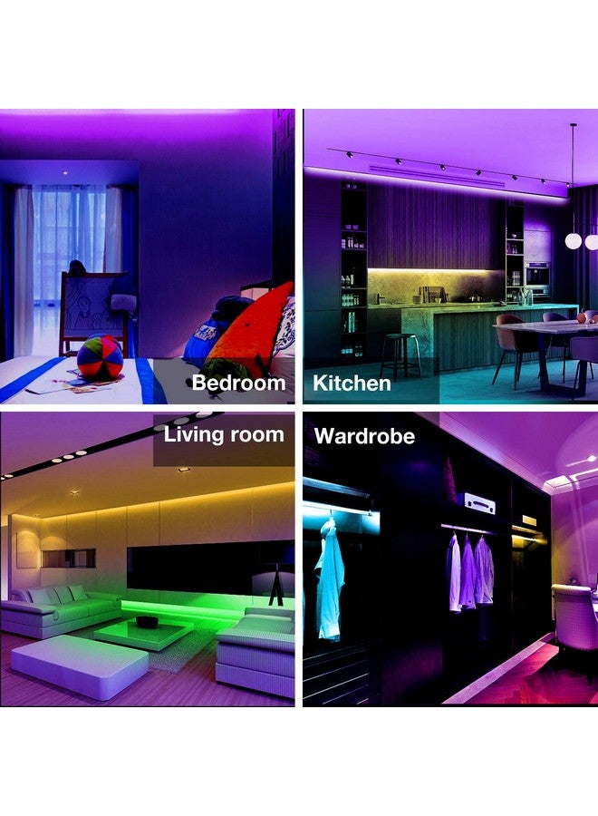 DAYBETTER SMD 5050 Remote Control Led Strip Lights 20ft, RGB Color Changing Led Strip with Remote Control for Room, Bedroom, Suitable for Home Decor, Living Room, Kitchen, Home Party Decoration, 12V - Image 3