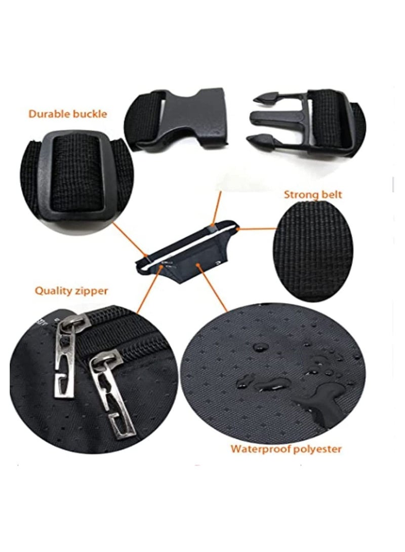 SYOSI Running Belt Fanny Pack, Adjustable Belt Waist Bag Pack for Hiking Fitness Cycling Camping Workout Gym Water Resistant Runner Pouch Belt Holder for Cell Phone, Money, and Keys - Image 5