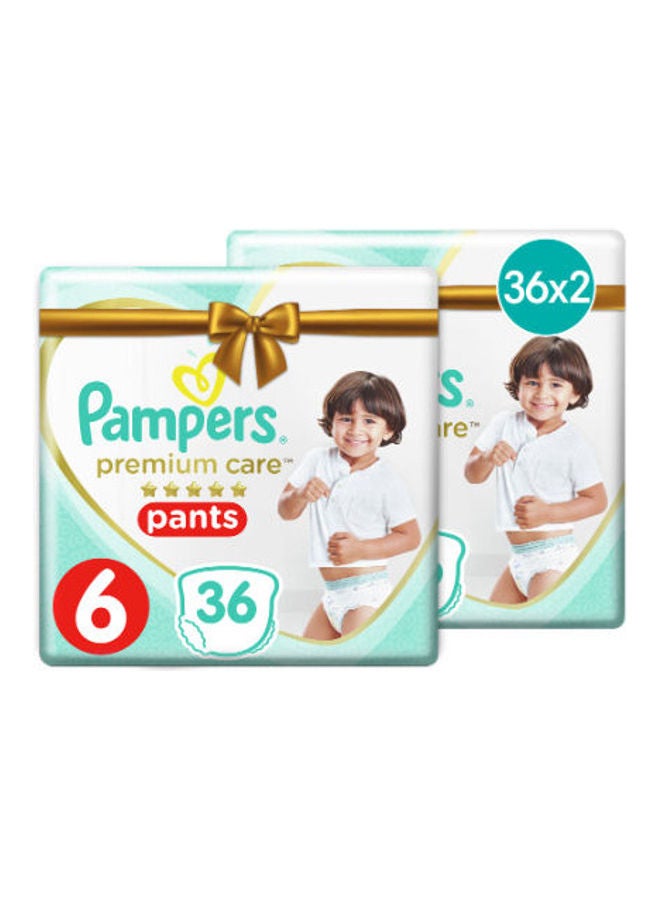 Pampers Premium Care Diaper Pants, Size 6, 16+ KG, 36 Diaper X2 - Image 1