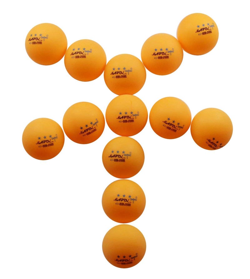 MAPOL 50- Pack Orange 3-Star Premium Ping Pong Balls Bulk,Advanced Training Table Tennis Ball - Image 4