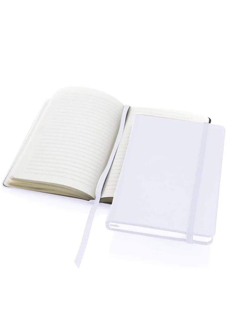 Generic A5 Hard Cover Compact Ruled Notebook, 200 Pages White - Image 2